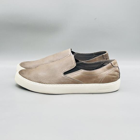 Cole Haan Shoes Mens 10 Brown Leather GrandPro Slip On Casual Sneakers Comfort main image 9